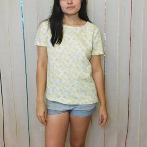 J. Crew Pineapple Print Tee
